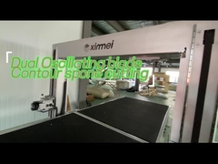 Máquina de corte industrial de vibração dobro rápida da espuma da máquina de corte do perfil da espuma