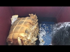 Máquina de moagem de espuma de poliéster rebotada em embalagem completa compactada colocada em