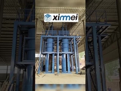 Placa de pressão de vapor de espuma de cilindro rebotado Tanque de moldagem triplo Linha de trabalho de espuma