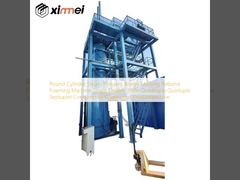 Máquina de moldagem de aglutinante de vapor de pressão de cilindro redondo, espuma de rebondamento, linha de produção contínua simultânea