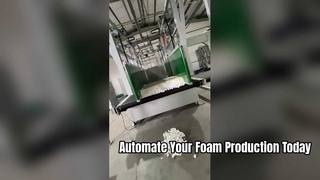 Linha de produção automática de espuma de alta eficiência