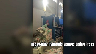 Enfardadeira de esponja hidráulica industrial – Corpo de aço, peças premium, descarga contínua e automação personalizada