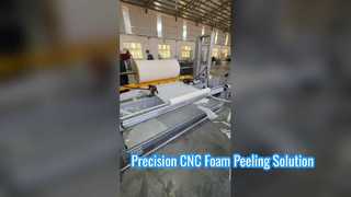 Descascador de espuma CNC de alta precisão para espuma cilíndrica de PU