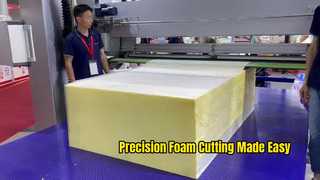 Máquina de corte de espuma horizontal precisa para fábricas