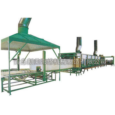 Linha de produção horizontal de foamação de espuma contínua automática do poliuretano da máquina