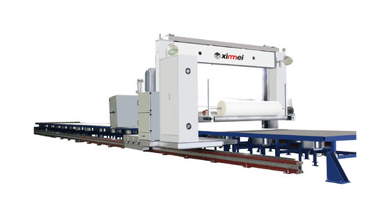 Máquina de corte de espuma de PU de folha longa de alta precisão, guia de movimento linear