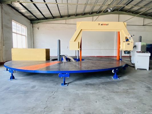 Sucção giratória automática do carrossel de divisão horizontal do cortador de espuma de Rebond da esponja do plutônio