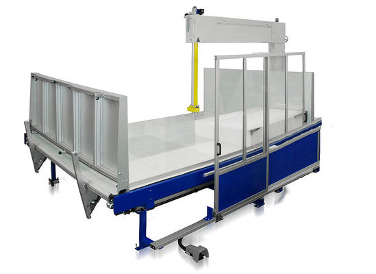 Máquina de corte automática de espuma EVA para esponja, mesa de trabalho rotativa vertical e reta para cortador de espuma