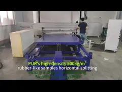 Alta precisão de corte e velocidade rectangular poliéter espuma esponja de banda horizontal faca dividida em folha de alta intensidade de longo prazo e produção em larga escala que requer fábricas de trabalho pesado melhor escolha